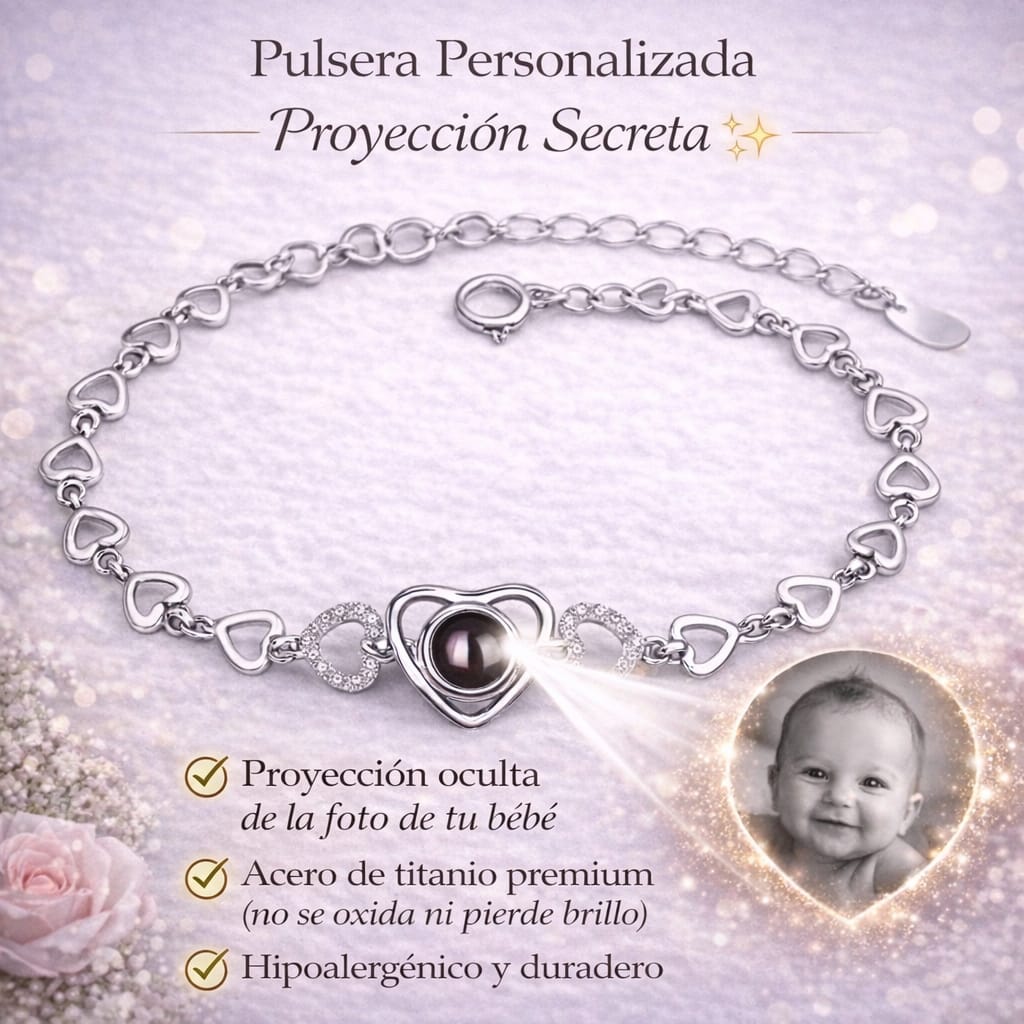 Pulsera de Corazones para Dama