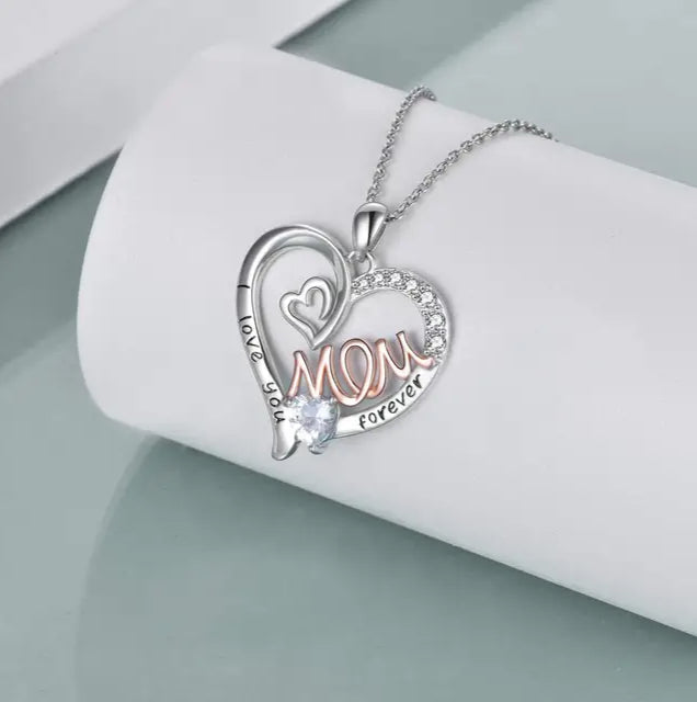 Regalo para Mamá Collar Y Dije de Plata 925  Día de las Madres