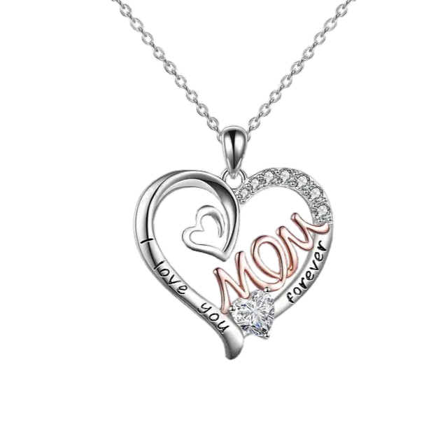 Regalo para Mamá Collar Y Dije de Plata 925  Día de las Madres