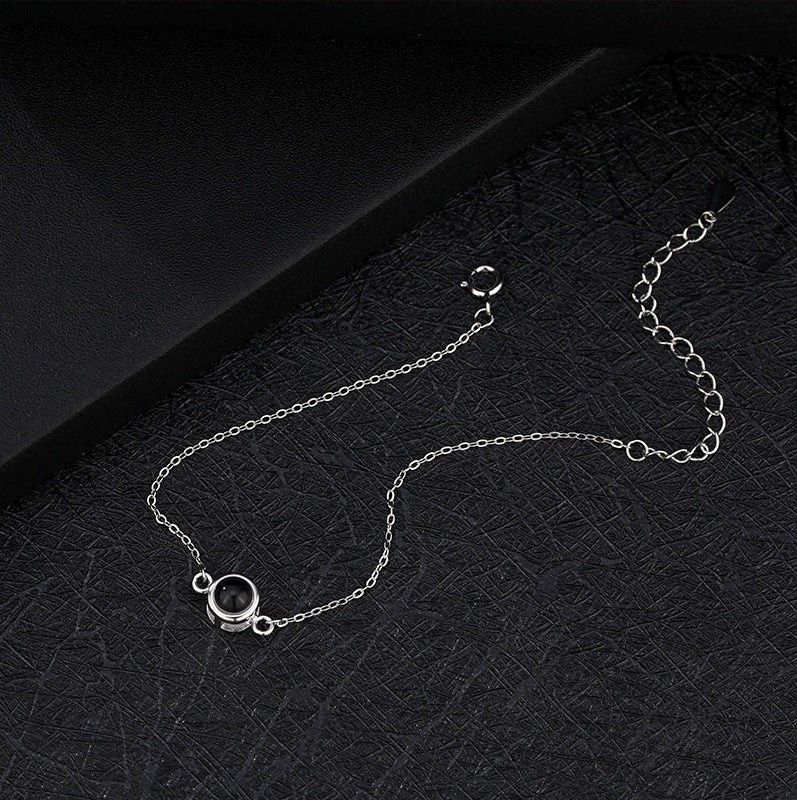 Pulsera de Plata para Mujer con foto Personalizada❤️