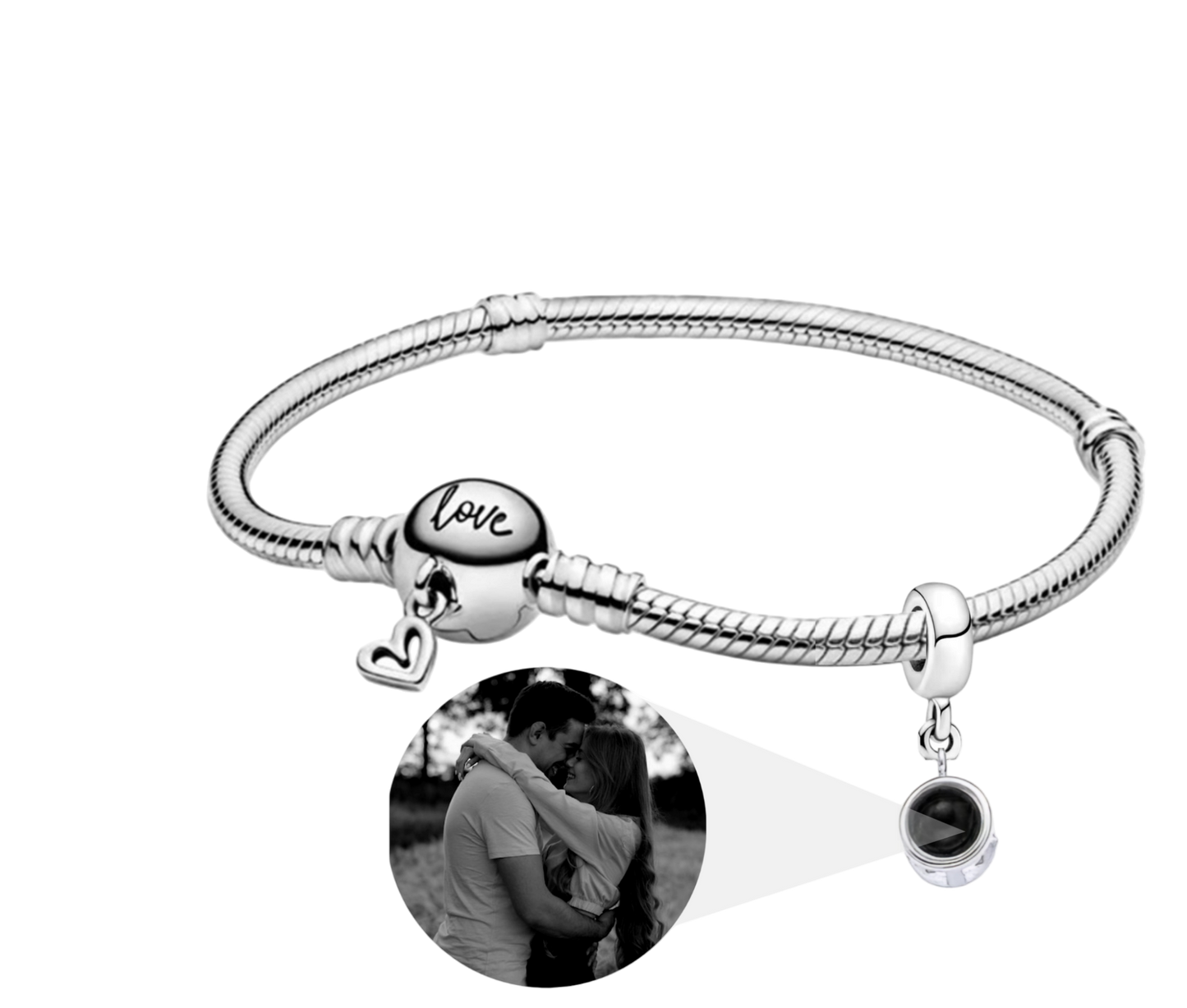 Pulsera con CHARM Estilo Pandora de Plata Ley 925 ✅