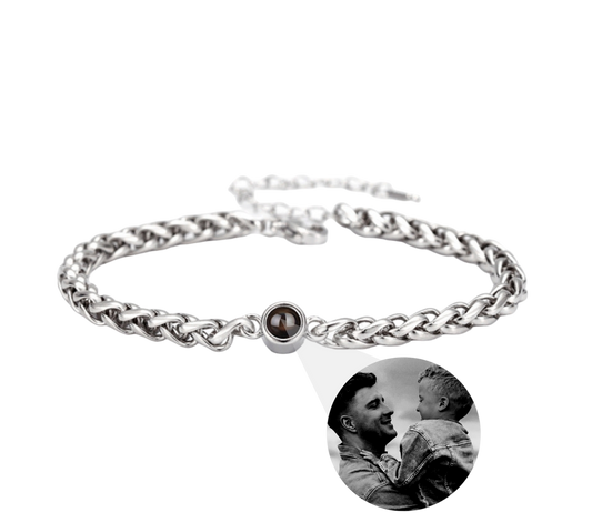 Esclava de Acero Titanio para Hombre/Mujer con foto Personalizada❗