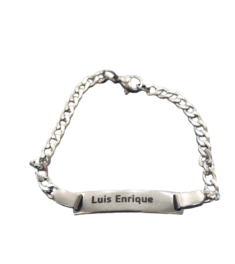 Pulsera para adultos o niños Grabada con nombre o foto❤️