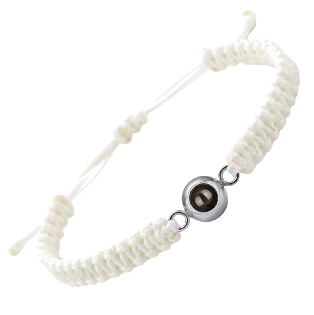 Pulsera para Hombre de Cuerda Tejida con foto Personalizada❤️