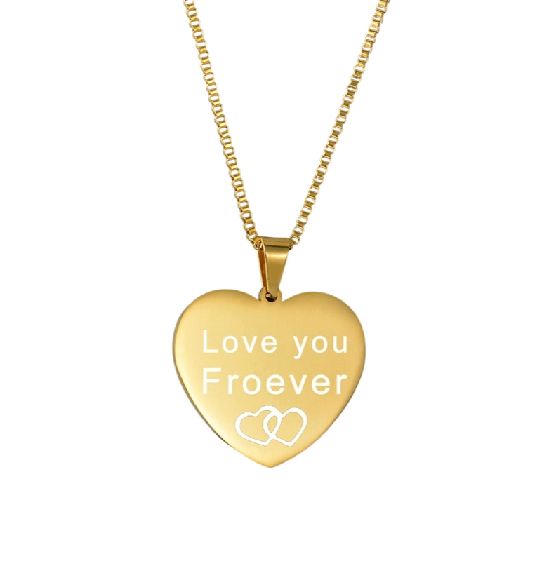 Corazón Grabable de Acero inoxidable Texto o Foto❤️