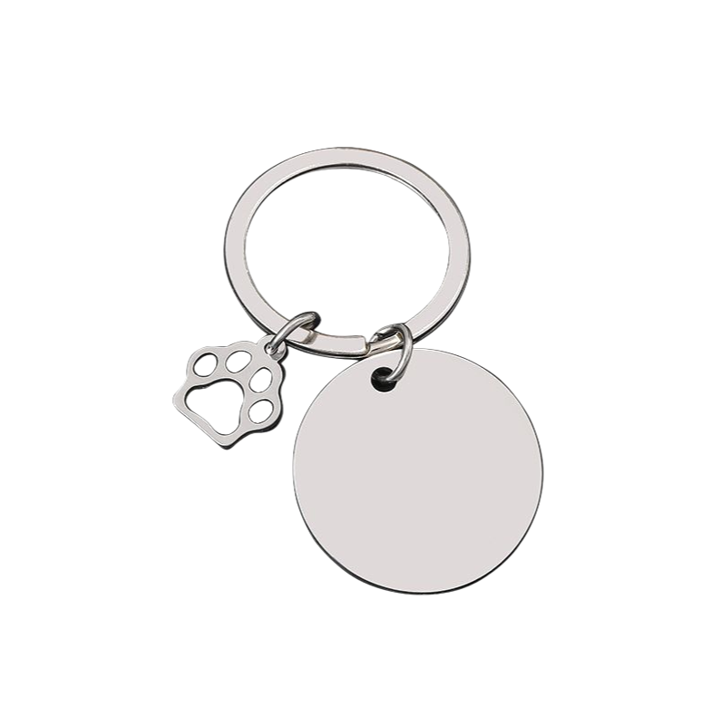 Llavero Huella Conmemorativo en Acero Inoxidable Grabado Láser Personalizado🐕