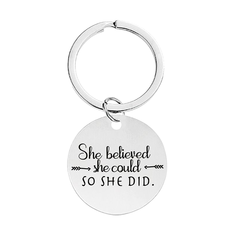 Llavero Personalizado en Acero Inoxidable – Grabado Láser con Foto o Frase♥️