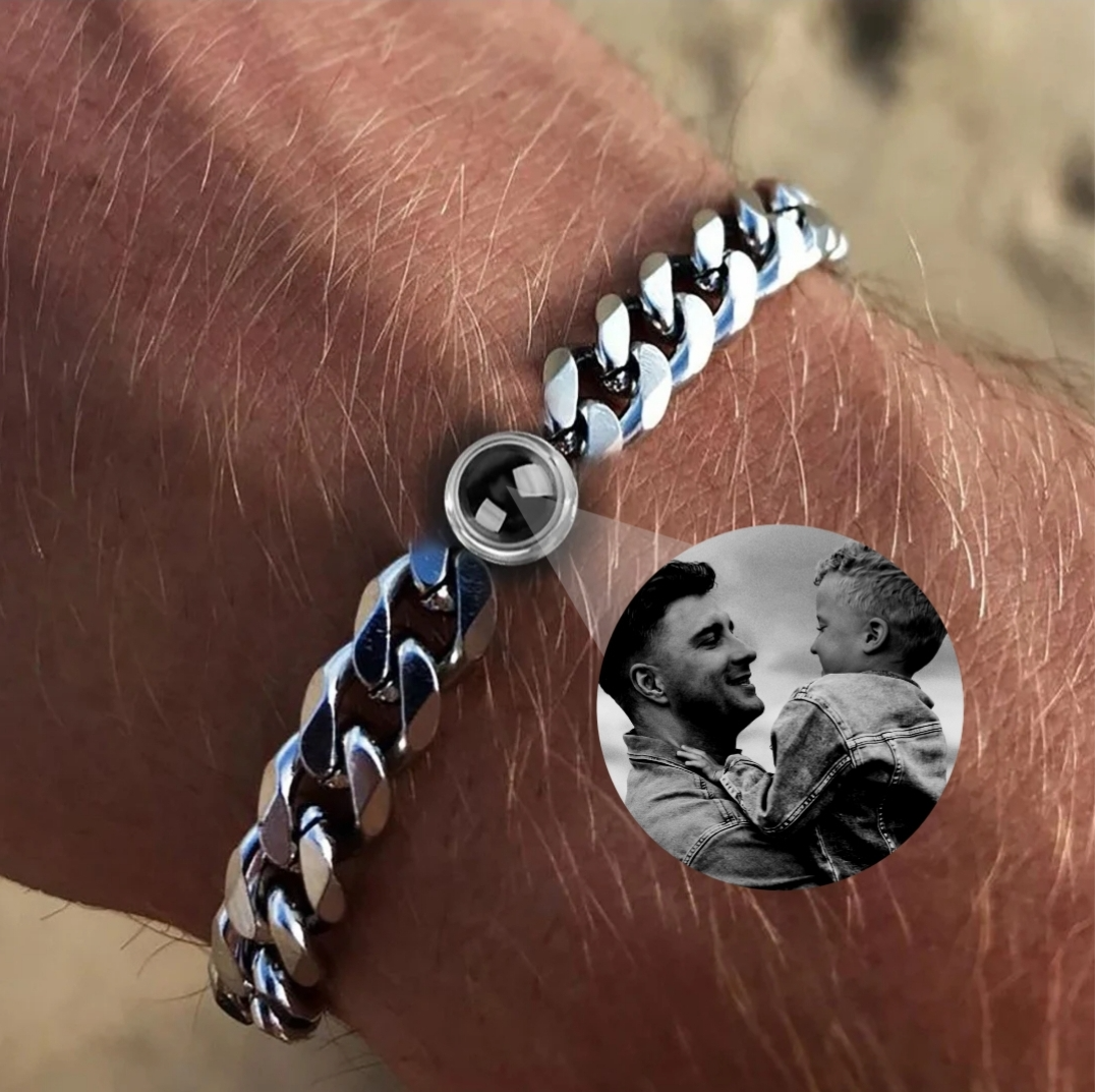 Esclava/Pulsera para Hombre y Mujer con foto Personalizada❤️