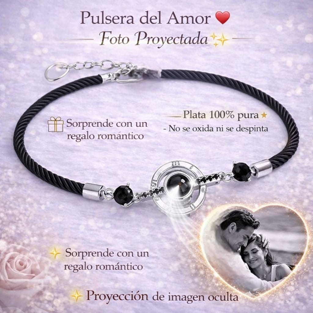 Pulsera Unisex con proyeccion de Foto personalizada♥️