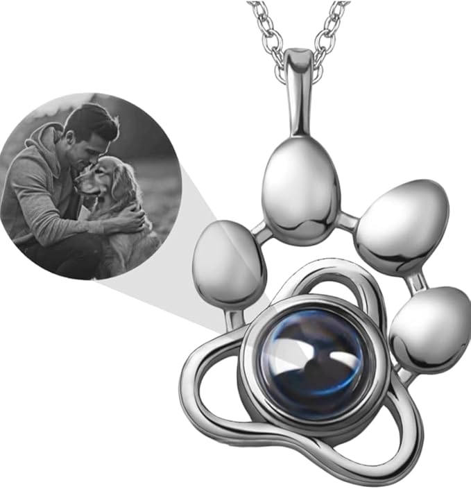 Collar y Dije de Huellita Plata Ley 925 Con Foto
