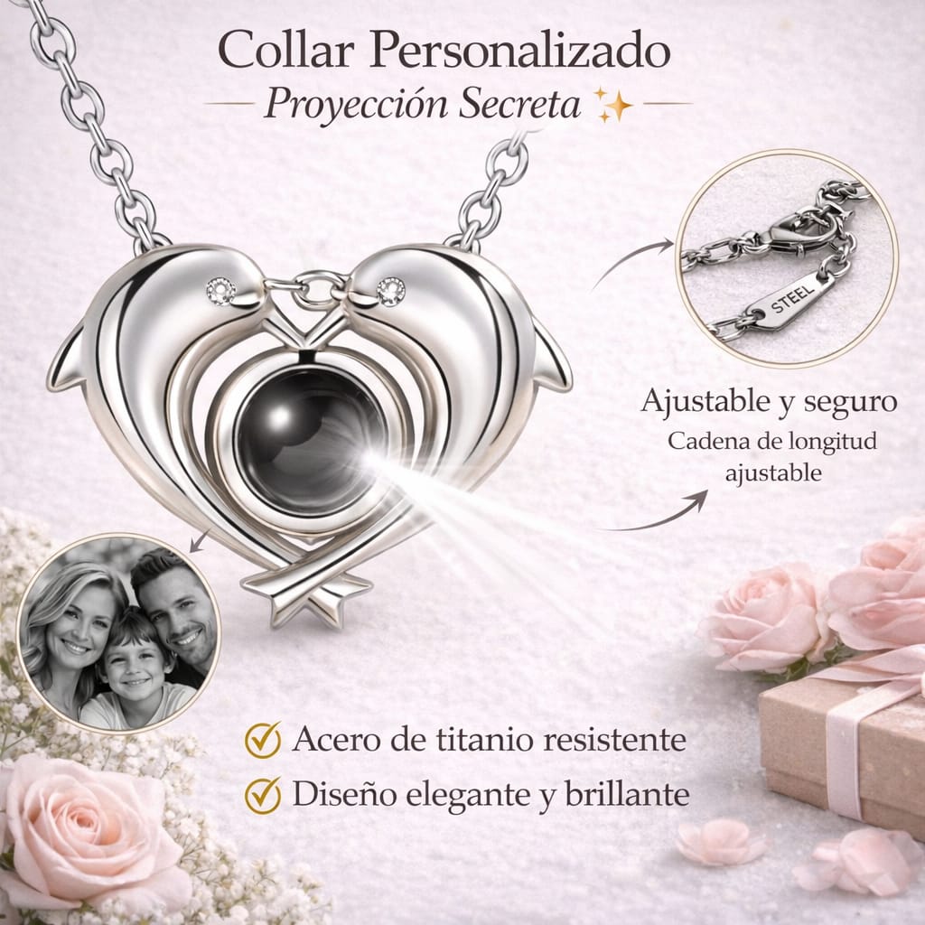 Collar y Dije de Delfines