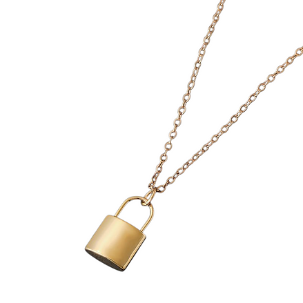 Collar de Candado Personalizado con Iniciales o Palabra♥️