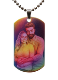 Collar con Placa Personalizada con Foto a Color♥️