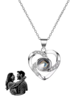 Collar y Dije de Plata Corazón personalizado con Foto♥️
