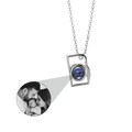 Collar de Proyección Personalizado con Foto en Plata | Dije Cámara