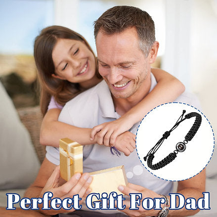 Pulsera para Hombre de Cuerda Tejida con foto Personalizada❤️