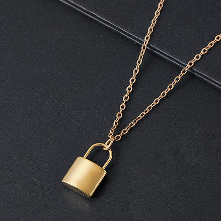 Collar de Candado Personalizado con Iniciales o Palabra♥️