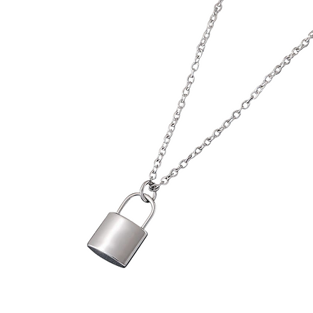 Collar de Candado Personalizado con Iniciales o Palabra♥️